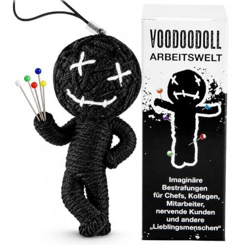 Voodoo Puppe mit Nadeln Anti-Stress Geschenk für Kollegen im Büro