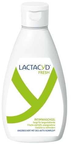LACTACYD Fresh Intimwaschgel – Duschgel mit angepasstem pH-Wert und natürlicher L-Milchsäure – Zum Schutz vor Gerüchen – tägliche Intimpflege – Klinisch geprüft & bestätigt – 300 ml
