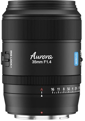 SIRUI Aurora 35mm F1.4 Vollformat Autofokus Objektiv, Weitwinkel Festbrennweite für Z-Mount Kameras Z6, Z7, Z8, Z9, Z5, Zf, Z fc, Schwarz