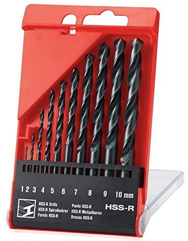 Hilti HSS Stahlbohrer Set 1-10 mm Bohrer Metallbohrer Eisenbohrer