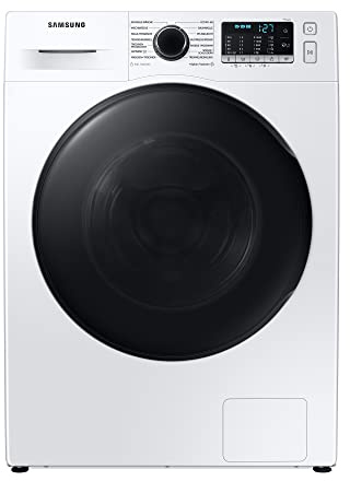 Samsung WD81TA049BE/EG Waschtrockner, 8/5 kg, 1400 U/min, Ecobubble, Air Wash, Hygiene-Dampfprogramm, Digital Inverter Motor, Weiß