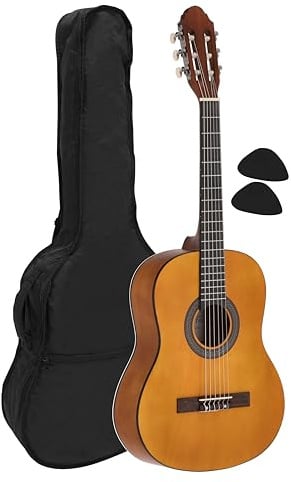 Juan Miguel Navarrez Konzertgitarre - klassische Gitarre - 3/4 honey - Naturfarben - inkl. Tasche