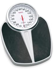 SOEHNLE PROFESSIONAL Mechanische Personenwaage 6163 Max. 160 kg/Große und übersichtliche Kreiszeigeranzeige/Robustes Gehäuse aus Stahl