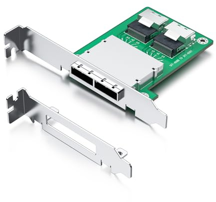 10Gtek SAS Adapter 2X Internal SFF-8087 to 2X External SFF-8088 Slot