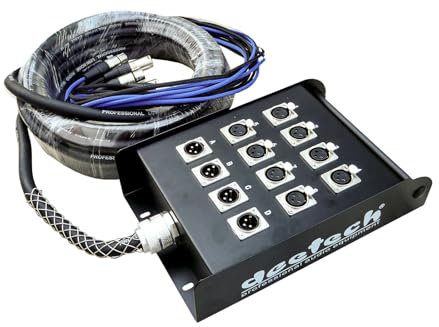 deetech STM10 - Multicore incl. Stagebox 10m (8x XLR / 4x XLR Return)