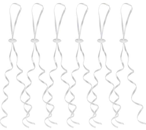 HONGXIN-SHOP Ballonverschlüsse mit Polyband 100 Stück Ballonbänder für Geburtstag Oder Hochzeit Helium und Luftbefüllung