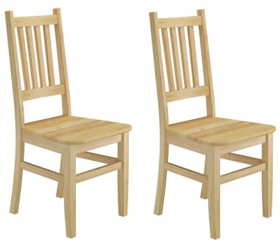 Erst-Holz Küchenstuhl Massivholzstuhl Esszimmerstuhl Kiefer Stuhl Eris 90.71-01-D Set