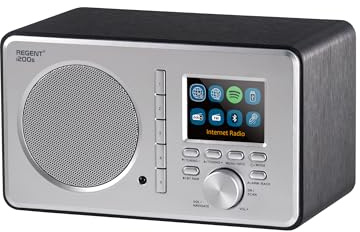 Ferguson Regent i200s Internetradio WLAN Radio mit Bluetooth, FM/DAB/DAB+ Radio UKW, Spotify Connect, Radiowecker, Equalizer, Farbdisplay, USB, AUX-IN, Sleep Timer, App-Steuerung, Fernbedienung