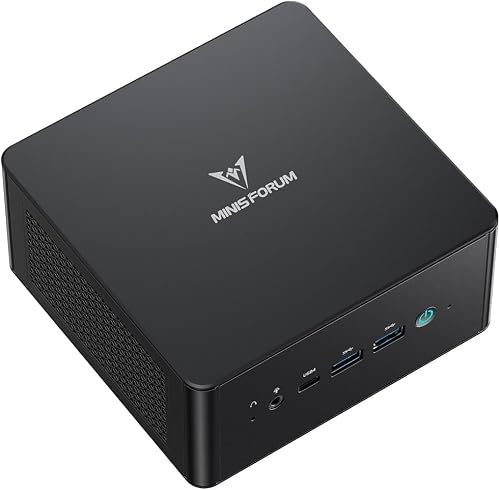 MINIS FORUM UM890 Pro Mini-PC, AMD Ryzen 9 8945HS Prozessor (8 Kerne/16 Threads, bis zu 5,2 GHz), 32 GB DDR5 RAM, 2 TB PCIe 4.0 SSD, USB4, HDMI 2.1, DP1.4, OCuLink, Dual 2,5G LAN, Wi-Fi 6E, BT5.2