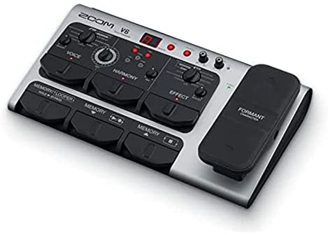 ZOOM V6-SP Vocal Processor, professionelle Effekte für Stimme und Gesang | Mit Looper, Formant-Pedal, Studioanwendungen, für hochwertige Voice-, Sprach- und Musikproduktionen