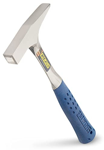 ESTWING Schlosserhammer mit Vinylgriff, 20mm 340g | Blechhammer für Klempner, Spengler, Karosserie- und Lüftungsbau – glatte Bahn, aus einem Stück Stahl geschmiedet, Made in USA