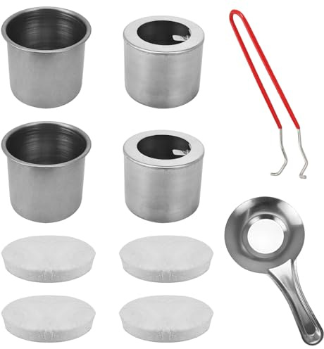 Bioethanol-Brenner – Set für Brennkammer mit 4 Keramikwollen, universell