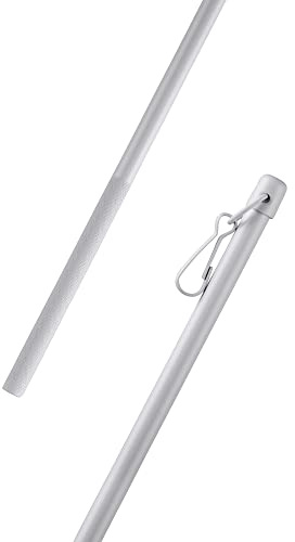 Bestlivings Schleuderstab 100cm (Weiß) aus Aluminium, Gardinenstab für Paneelwagen, Schiebegardinen, Vorhänge oder Flächenvorhänge