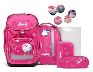 ergobag Pack Set ergonomischer Schulrucksack, Vorgänger-Kollektion, flexibel 6-teilig 1.Klasse Grundschule
