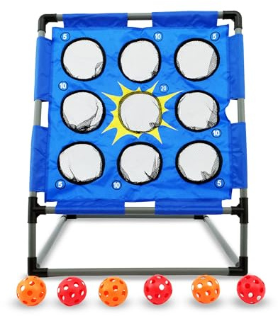 Bolimo Wurfspiel für Kinder und Erwachsene, Ballspiel/Wurfspiel Indoor und Outdoor, Wurfspiel mit Zielscheibe für Garten, Park, Camping