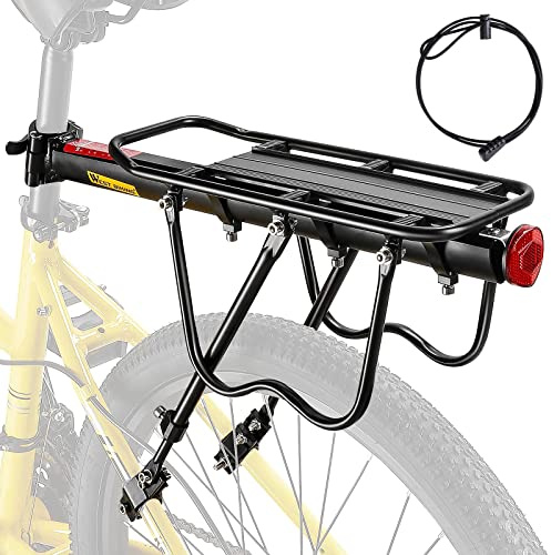 West Biking Gepäckträger Mountainbike - Robust MTB Aluminium Fahrradgepäckträger, Einfache Montage, Fahrrad Hinten Maximalbelastung 50kg