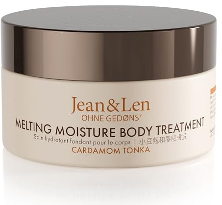 Jean & Len Melting Moisture Body Butter Cardamom & Tonka, vegan, 200 ml | Pflegende Body Butter für normale Haut, duftendes Pflegeergebnis, ohne Parabene & Silikone