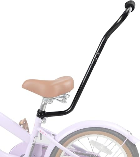 ZUKKA Fahrrad Training Universal Schubstange Trainer Handle Balance Push Bar Fahrrad Lernen Handle Push Bar für Fahrrad-Unisex Erwachsene,Schwarz