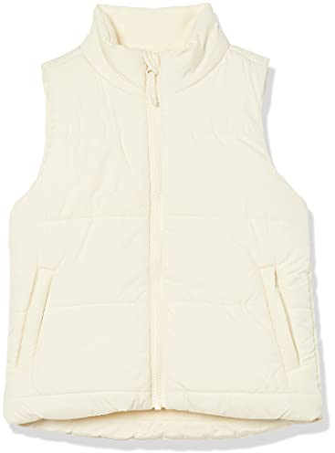 Amazon Essentials Mädchen Schwere Pufferweste, Elfenbein, 8 Jahre