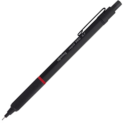 rOtring Rapid PRO Druckbleistift mit Einzug | 0,7 mm | Schwarz