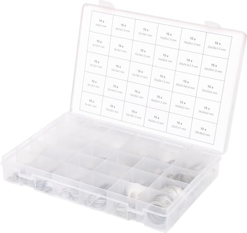 KS Tools 970.0160 Sortiment Alu-Dichtringe, M5-28, 300-tlg. | 970.0160, Sortimentskasten