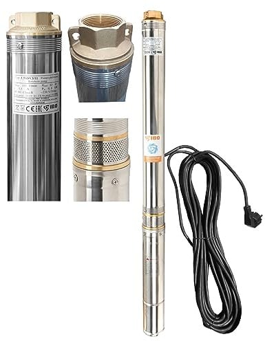 IB Tiefbrunnenpumpe 6000l/h 230V 0,8kW ˜90mm Edelstahl Tauchbrunnenpumpe sandvertr¤glich