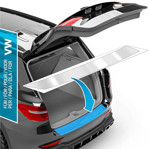 uProtect Auto Ladekantenschutz Folie für VW Passat Variant B8 3G I 2014-2019 - Stoßstangenschutz, Kratzschutz, Lackschutzfolie - Transparent glänzend Selbstklebend