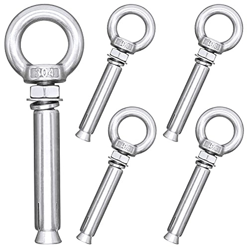 Ankerbolzen M8 x80mm 304 Edelstahl Erweiterung Bolzen Dehnschraube, 5 Stück