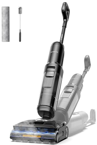 Tineco FLOOR ONE S7 Stretch Steam Nass Trockensauger 160 °C HyperSteam Dampfreiniger, 80 Min Laufzeit, DualBlock Anti-Tangle, FlashDry Selbstreinigung, Dreiseitige Kantenreinigung, hartnäckige Flecken
