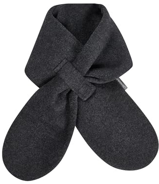 Sterntaler Schal aus Microfleece, gefüttert, mit Klettverschluss, zum Durchziehen - unisex Accessoires für Babys & Kleinkinder - warm, bequem und praktisch - anthrazit melange, Gr. 80cm