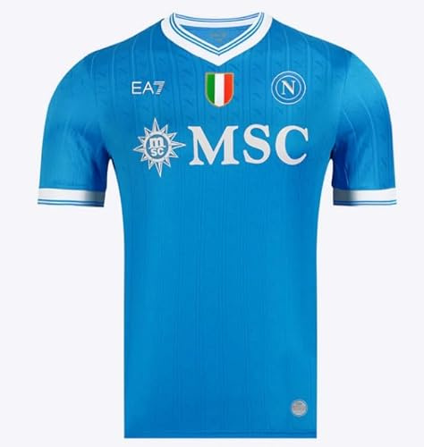 SSC Napoli Unisex Maglia Gara Home Ea7 T-Shirt