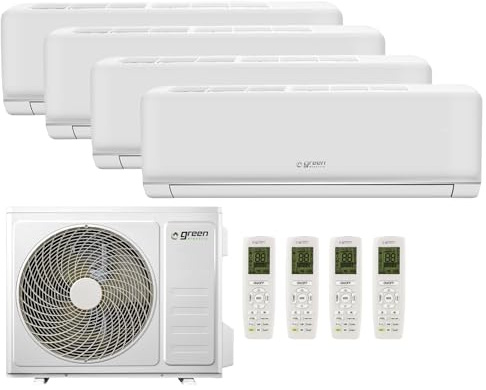 Green Electric Plus Quadri-Split-Klimaanlage, Klimagerät mit Wärmepumpe
