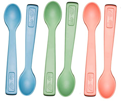 nip Eat Green öko bio Babylöffel: Ohne Melamin, Löffel für Babys und Kinder ab 4 Monaten, Spülmaschinenfest, 6 Stück