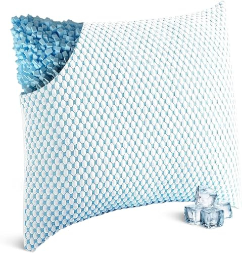 Nackenkissen Kopfkissen 80x80 - Ergonomisches Memory Foam Schlafkissen, Nackenstützkissen Seitenschläferkissen mit Bezug, Komfortkissen für Erwachsene Weich