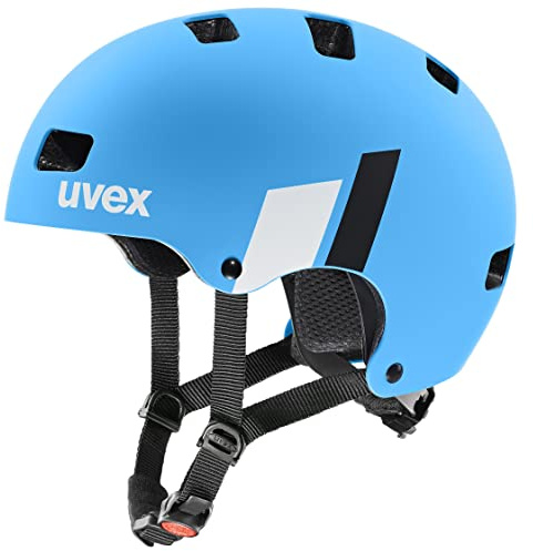 uvex Kid 3 cc - robuster Fahrradhelm für Kinder- individuelle Größenanpassung - optimierte Belüftung - Blue-White matt - 51-55 cm