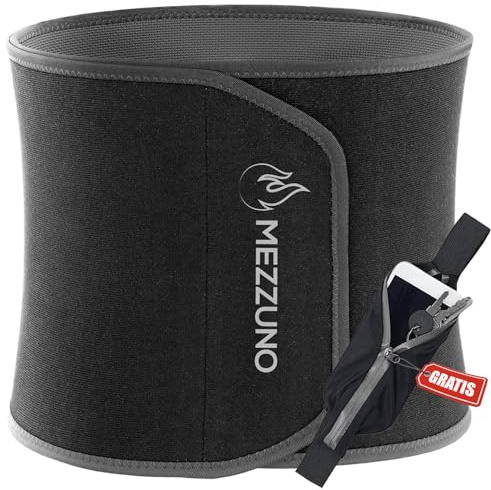 mezzuno – Bauchweggürtel Herren mit Sauna-Effekt · Schwitzgürtel Bauch Damen zum Abnehmen · Waist Trainer und Korsage Damen Bauchweg · Bauchgürtel Neopren · Latexfrei & Komfortabel