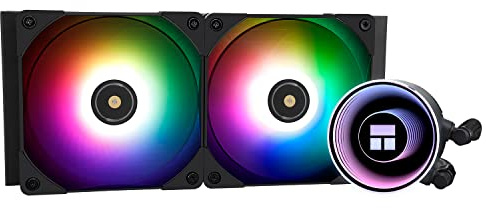 Thermalright Frozen Notte 240 BLACK ARGB V2 Wasserkühlung CPU Kühler, 240 CPU Kühler Spezifikationen, Doppel PWM Lüfter, S-FDB Lager, passend für AMD/AM4 AM5, Intel LGA 1700/1150/1151/1200/2011