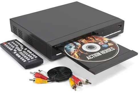 Denver DVH-7787MK3 DVD Player – Region-Free mit HDMI, Scart & USB-Verbindung – 1080p Upscaling Dolby Digital Sound & Fernbedienung