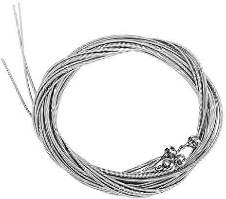 E-Bass Saiten, 4 Stücke Stahl Cellosaiten Gitarrensaite Gitarrensaiten Klassische Gitarre Versilbert Bassgitarre Musikzubehör Metal Zubehör Gitarre String Cellosaiten Guitar Accessory Gitarrenzubehör