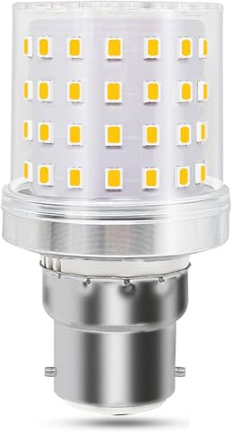 Tupolife 9W B22 Bajonett LED Leuchtmittel Ersatz 80W, B22d Kompakt G45 A15 Kleine Warmweiß 3000K 820lm Extra Hell, B22d Sockel LED Glühbirne AC100-265V Nicht Dimmbar, 1 Stück