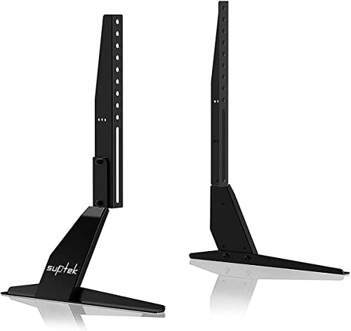 Suptek Universal TV Ständer für die meisten 23-42 Zoll LED LCD LCD Flachbildfernseher Fernseher Tisch Standfuß Fernsehtisch TV Halterung Höhenverstellbar Fernsehstand ML1732