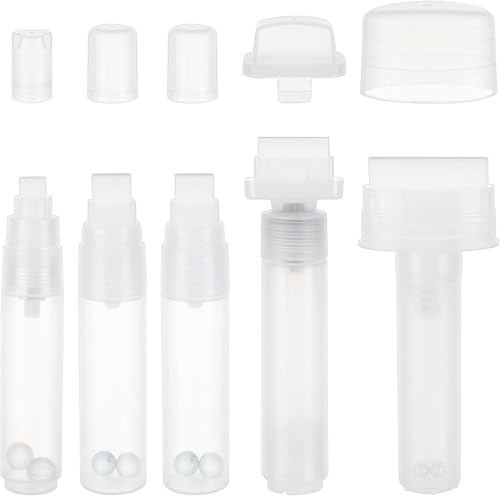 OLYCRAFT 5 Stück Graffiti Marker Set Leer Klar Nachfüllbar 10/16/30.5/50mm Leer Marker Set Graffiti Nachfüllbar Zum Malen Auf Holz Kleidung Leinwand Wänden Kunsthandwerk