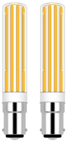ZHENMING 8W B15D Dimmbar, AC230V 780LM Warmweiß 2700K Ersatz für 80W Halogen, für Stehlampe, Deckenlampe, Wandlampe, 2 Stück
