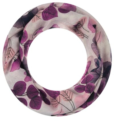 Majea Loop Schal Damen Schlauchschal Halstuch schmaler Loopschal (880052) (beere 8)