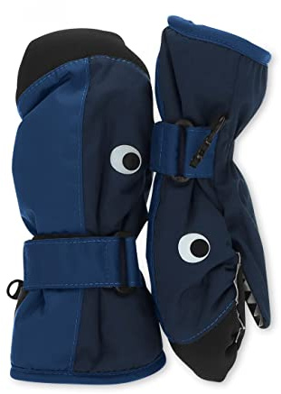 Sterntaler Fäustling Wal mit Daumen, Bündchen und Klettverschluss, wasserdicht (mit Thinsulate-Inlet) - unisex Accessoires für Babys & Kleinkinder - warm und funktional - marine, Gr. 2