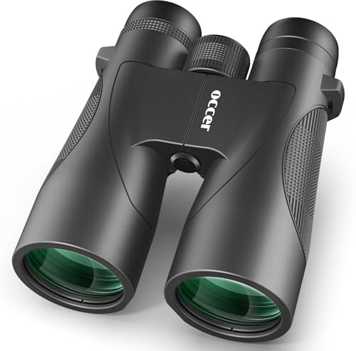 occer 12x50 Fernglas für Erwachsene Hochleistungs - HD Vogelbeobachtung Fernglas für Jagd mit klarer Sicht - Einfache Fokussierung ferngläser mit großer Reichweite für Wandern Reisen Kreuzfahrt