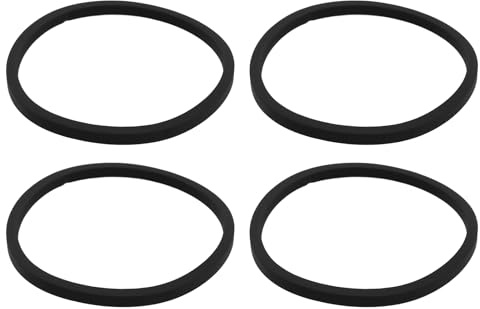 ECSiNG 4 Stück Quadratischer Gummi-Antriebsriemen für Kassettenspieler Innendurchmesser 20 Mm für Kassettenspieler Kassettenrecorder CD-ROM-Laufwerke Audioband