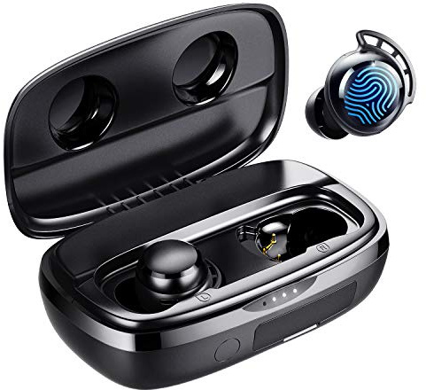 Tribit Bluetooth Kopfhörer, In Ear Kopfhörer Kabellos Bluetooth 5.3, Touch Control Kopfhörer mit 4 Mic ENC Rauschunterdrückung, IPX8 Wasserschutz, HiFi Stereo Ohrhörer für Arbeit und Studium, Schwarz