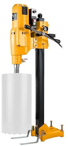 WABROTECH® WT255E Kernbohrgerät ⌀12–255 mm - Diamant Kernbohrmaschine an Kernbohrständer 580 U/min - Kernbohreinheit 3950 W mit PRCD-Schutzschalter für Nass und Trockenbohrungen - Diamantbohrmaschine