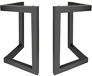 Fimghsoo Tischkufen Industriedesign 45cm Tischgestell Metall Tischbeine scandic Tischbeine Möbelfüße, 2 Stück